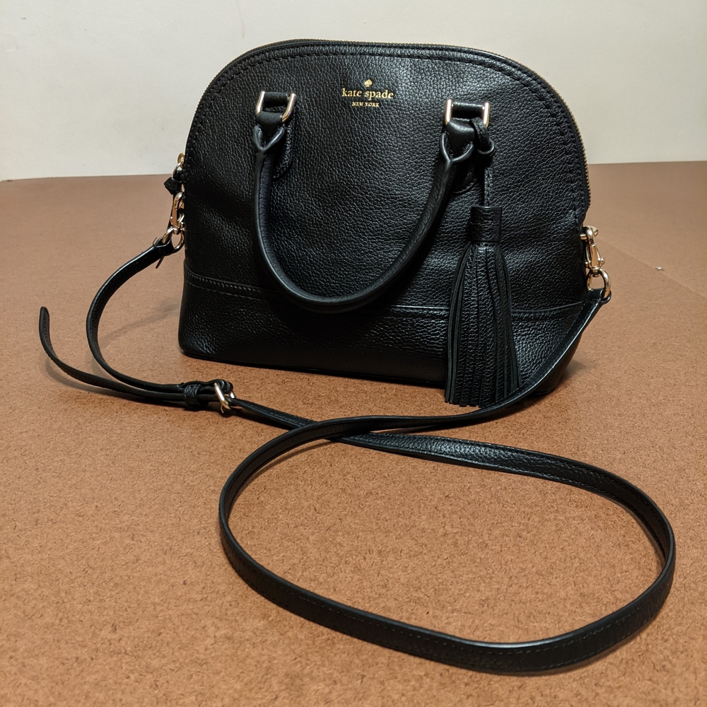 Kate Spade Black Crossbody Bag with Tassel - Picture 2 of 9